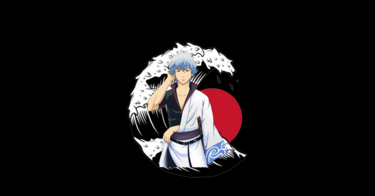 Vintage Japanese Anime Gintama Gintama T Shirt Teepublic 