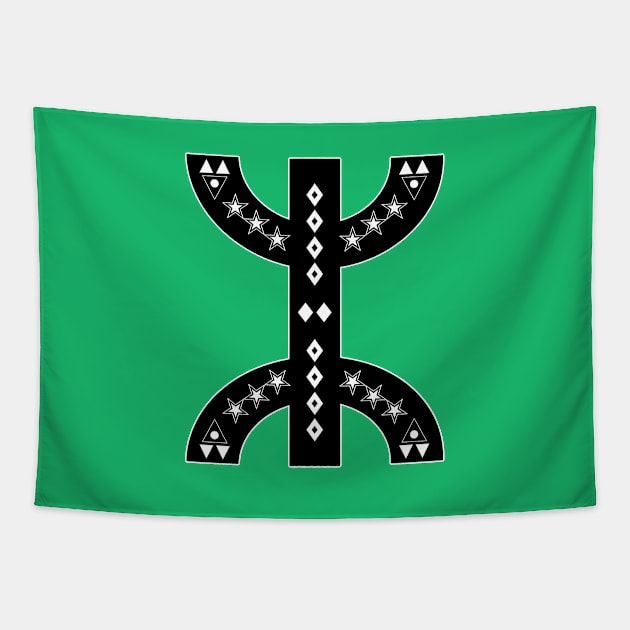 Amazigh Berber Symbol YAZ Tapestry by Art Studio