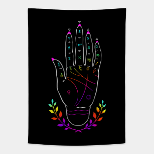 Palmistry hand Tapestry