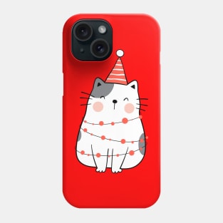Cute Christmas Cat - Merry Catmas Phone Case