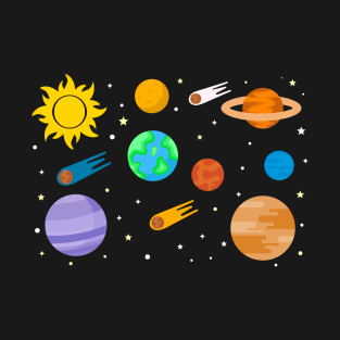 Planets, Sun and Stars for Kids T-Shirt