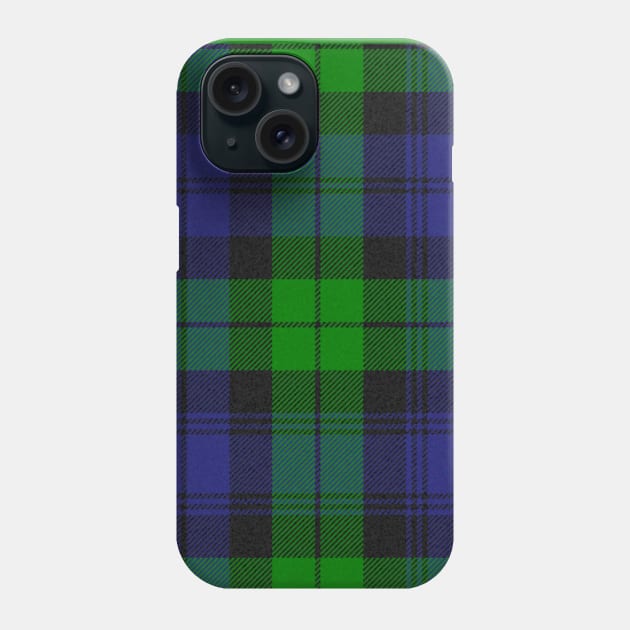 Black Watch Clan Scottish Tartan Plaid Pattern Phone Case by terrybain