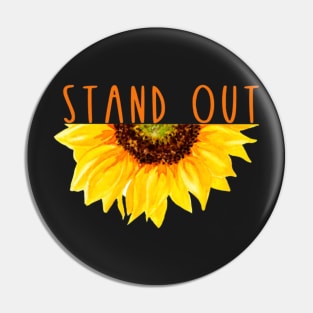 Sunflower Stand out Pin