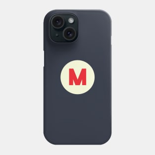 Vintage M Monogram Phone Case