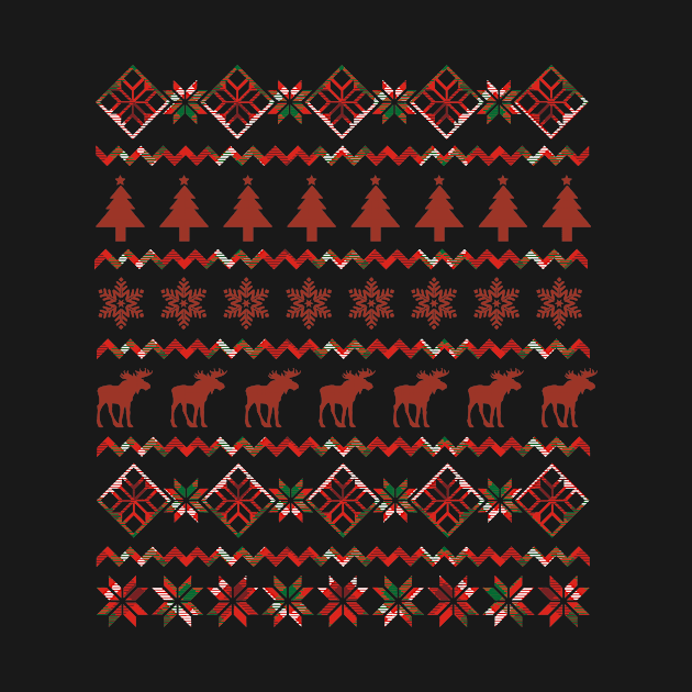 Cool Ugly Christmas Sweater Attractive Print by 99MainStreet