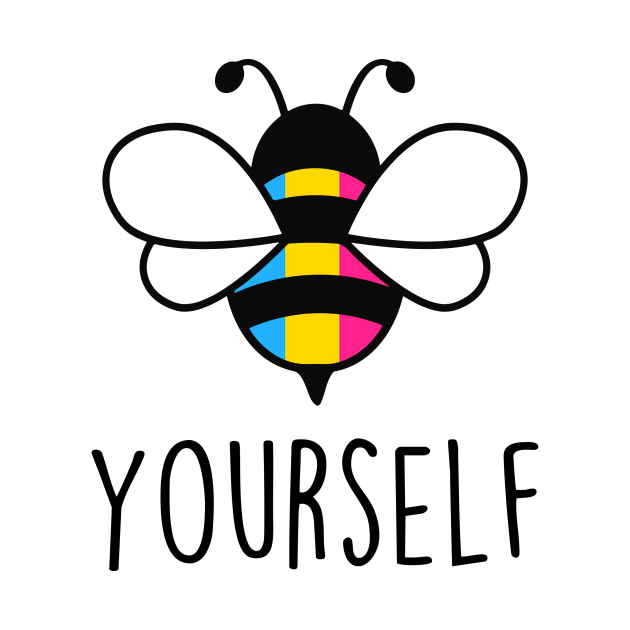 Cute Bee YourSelf Pansexual Bee Gay Pride LGBT Rainbow Gift by Lones Eiless