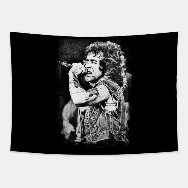 Retro Bon Scott Tapestry by TimTimMarket