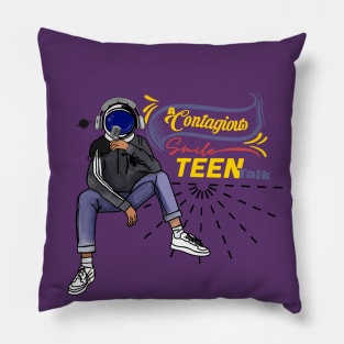 A Contagious Smile's Teen Talk Podcast Pillow