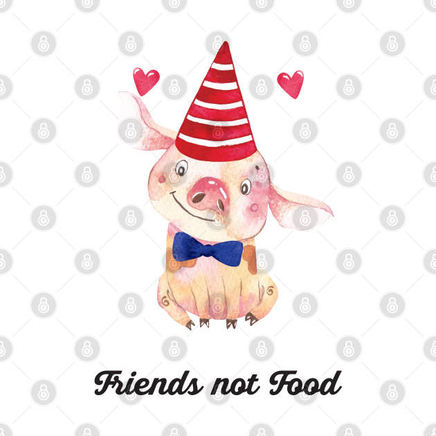 Friends not Food - piglet by susannefloe