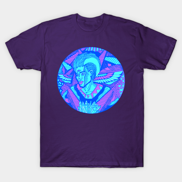 Discover Blue Wise Afro King - Afro - T-Shirt