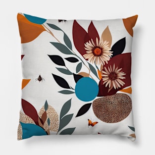 Chromatic Botanic Abstraction #46 Pillow