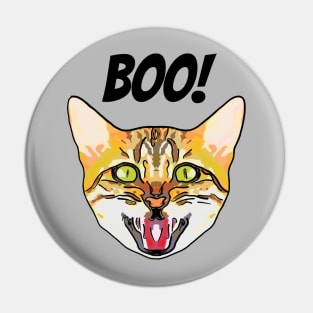 Spooky Boo Cat Pin