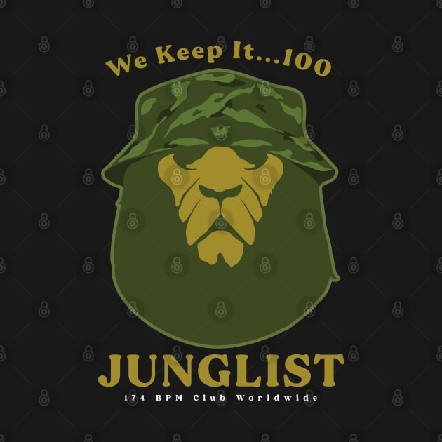 We Keep It 100% Junglist - 174bpm Club by Wulfland Arts