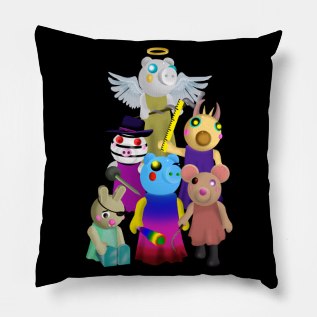 Piggy Roblox Family 2 Piggy Roblox Pillow Teepublic Au - x26 roblox