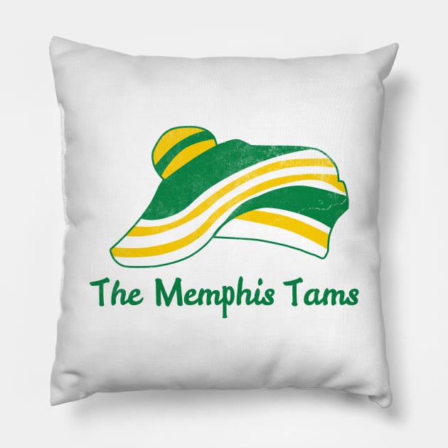 Defunct - Memphis Tams ABA Basketball Pillow by LocalZonly