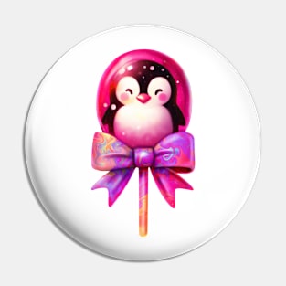 Lollipop Penguin Pin