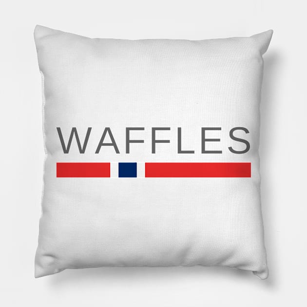 Waffles | Wafles | Vafler Norway Pillow by tshirtsnorway