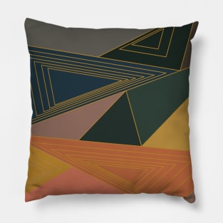 Geometric shapes retro pattern Pillow