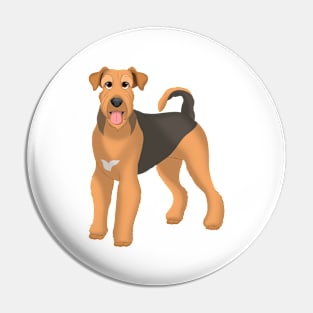 Airedale Terrier Dog Pin