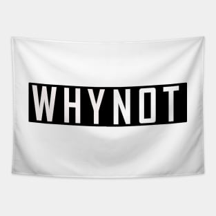 why not Michell Obama 2020 tshirt black white Tapestry