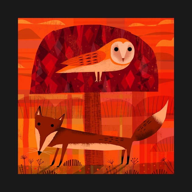 Fox and Owl by Gareth Lucas