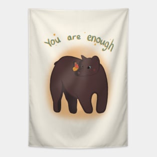 You are enough (Light Version) - Bear Spirit Guide Tapestry