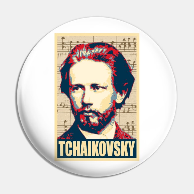 Tchaikovsky Music Composer Pin by Nerd_art