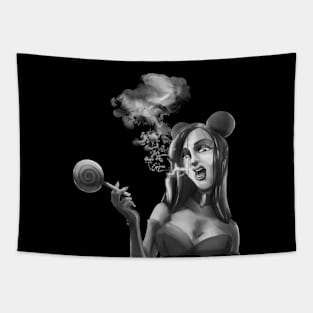 Dark Princess Mask Tapestry