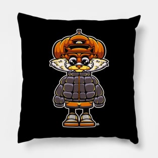 pumpkin hat Pillow