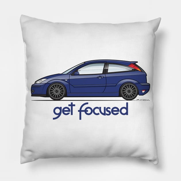 blue get focused Pillow by JRCustoms44
