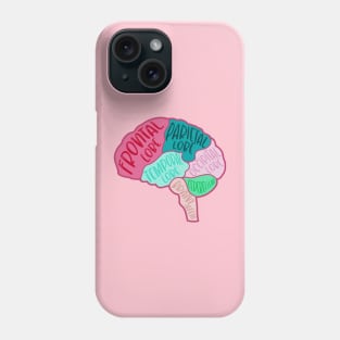 Anatomical brain - human brain Phone Case