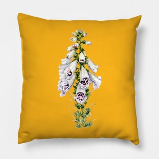 Foxglove Flower Pillow