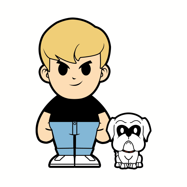 Johnny Quest and Bandit by liora natalia