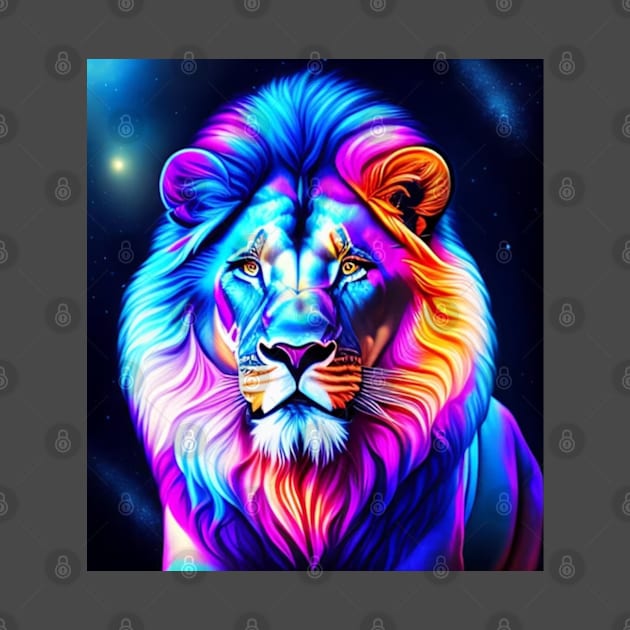 Colorful lion by TheDesigNook