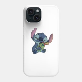 Stitch and his comforter Phone Case