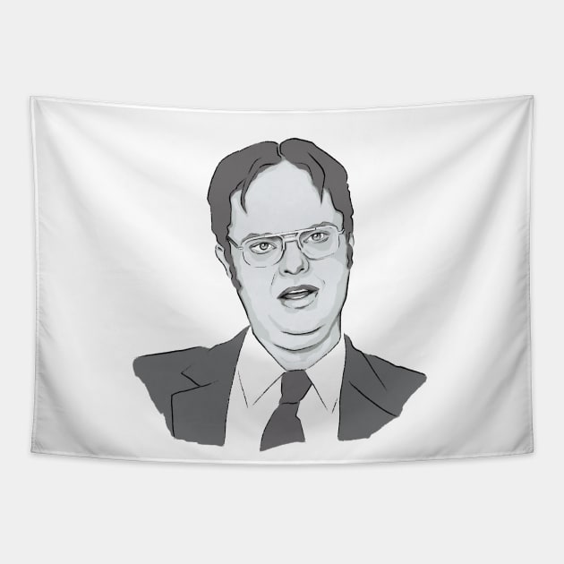 Dwight Schrute Tapestry by StrayArte