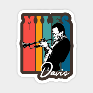 Vintage Miles Davis Retro Color Magnet