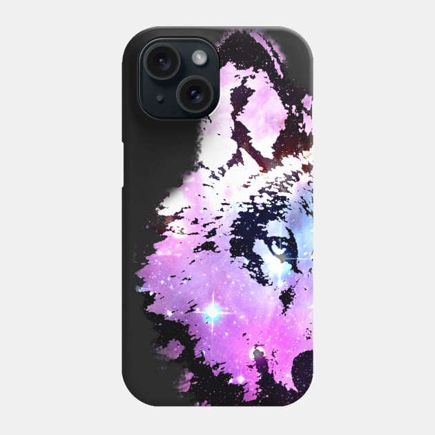 Space Wolf Phone Case by DrPen