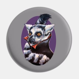 Eduardo the Vampiric Lemur Pin