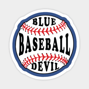 Blue Devil Baseball Magnet