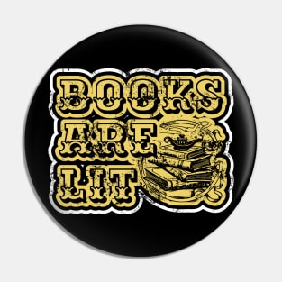 Books Are Lit Pin