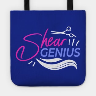 Shear Genius // Funny Hair Stylist // Funny Hairdresser Gift Tote