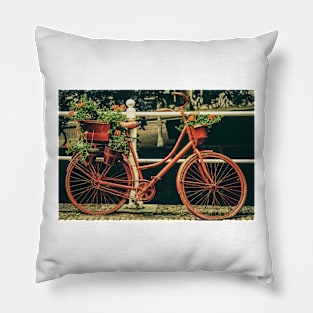 a vintage bike ride Pillow