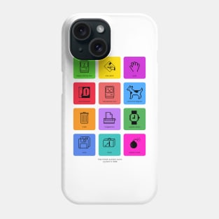 classic Mac system 6 icons Phone Case