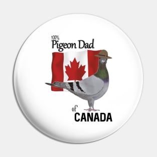 100 percent Pigeon Dad of Canada Pin