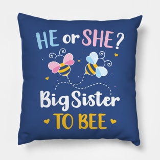 Gender Reveal He Or She Pillow