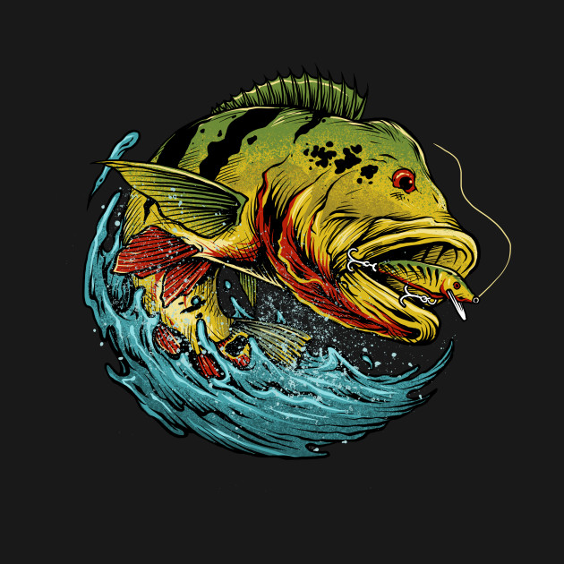 Peacock Bass Fishing Kids Long Sleeve T Shirt Teepublic