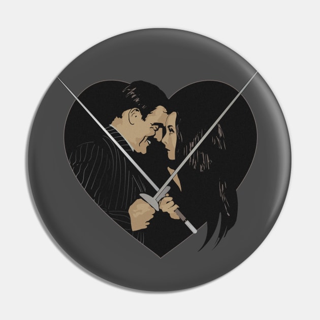 Morticia and Gomez Pin by DesignCat