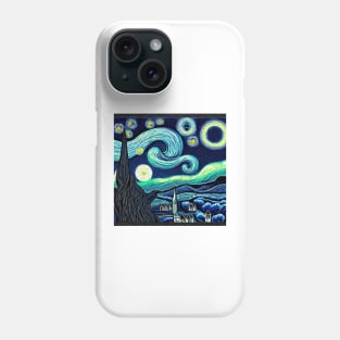 Beautiful Abstract swirl Rustic Fantasya Landscape Phone Case