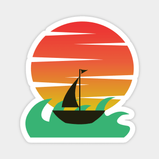 Sailing Into the Sunset Magnet